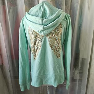 🪽Victoria Secret Supermodel Essentials Wing Sequin Hoodie🪽